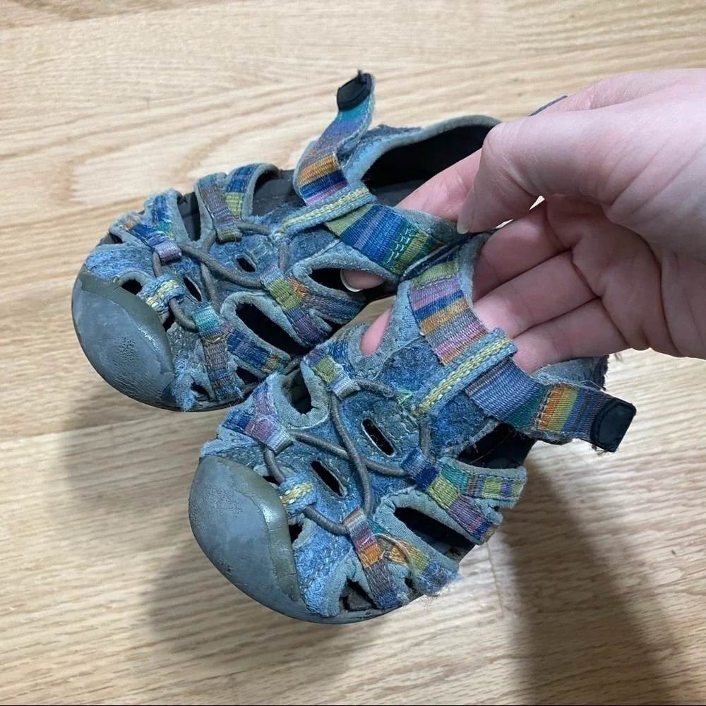 Keen Sandals Sz 7 Outdoors Closed Toe Blue Kids Toddler Girl